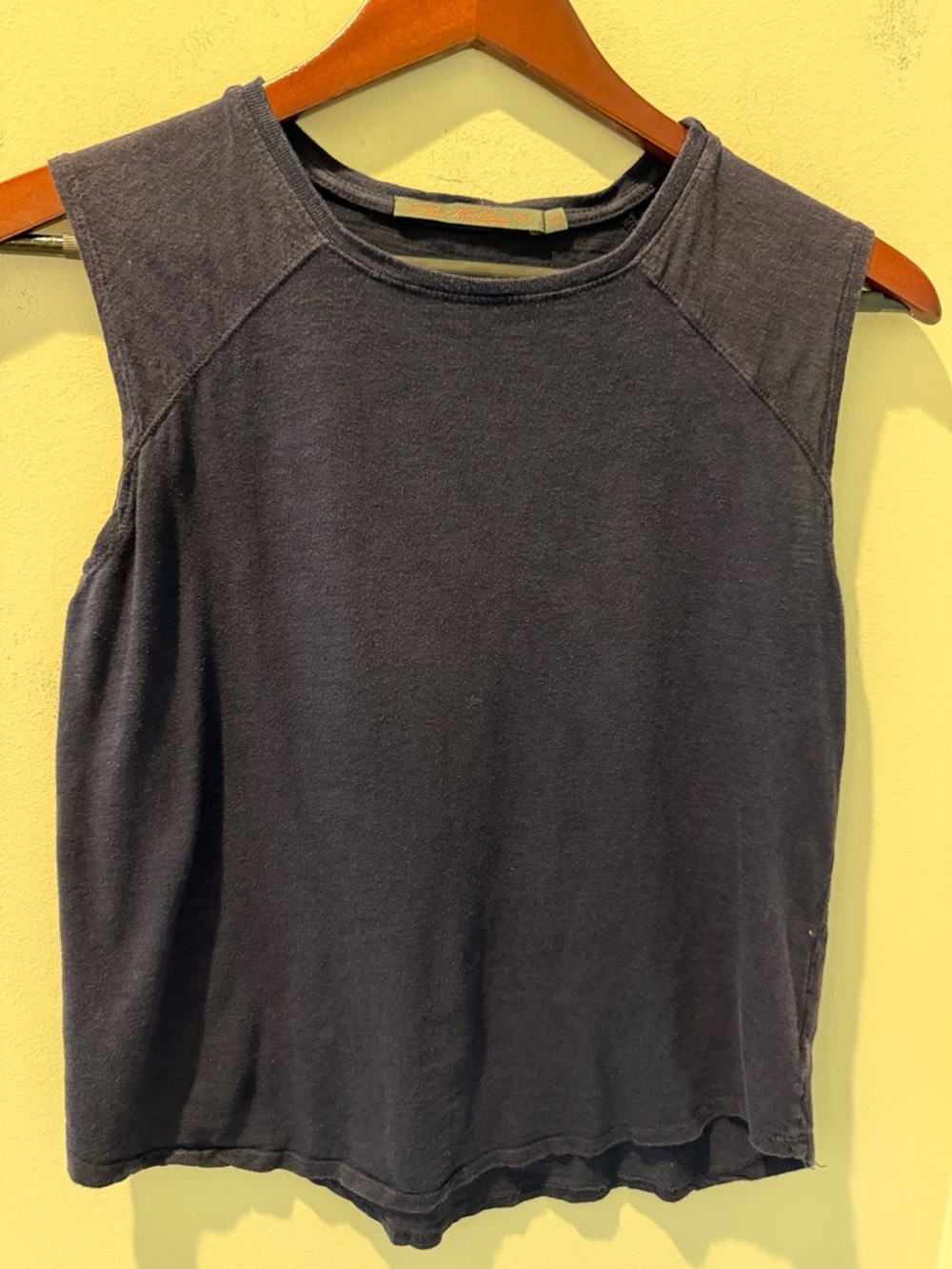 Feel The Piece by Terre Jacob’s Washed Navy Blue Sleeveless Tank size XS/S